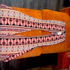 Forever 21 stretch extreme flare bell bottoms hippie boho bohemian tribal print